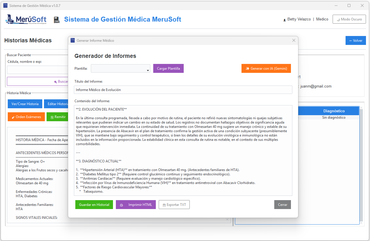 Informe Médico con IA