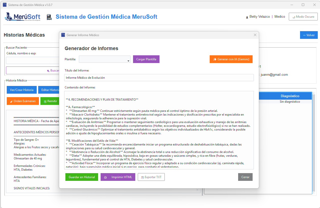 Informe Médico con IA
